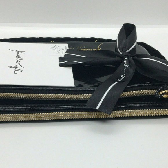 NEW Kendall + Kylie Black Removable Pouches 2 Pc - Picture 4 of 7